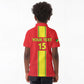 Custom Republique du Congo Football Kid Polo Shirt Go Ba Diabulu ya Mbwaki Red Color - African Pride