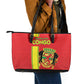 Republique du Congo Football Leather Tote Bag Go Ba Diabulu ya Mbwaki Red Color - African Pride