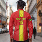 Custom Republique du Congo Football Long Sleeve Button Shirt Go Ba Diabulu ya Mbwaki Red Color - African Pride