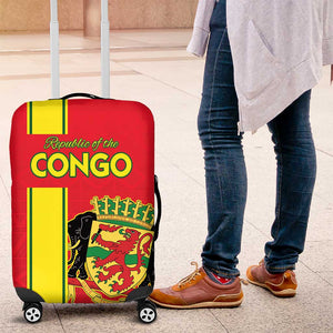 Republique du Congo Football Luggage Cover Go Ba Diabulu ya Mbwaki Red Color - African Pride