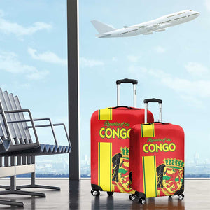 Republique du Congo Football Luggage Cover Go Ba Diabulu ya Mbwaki Red Color - African Pride