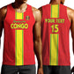 Custom Republique du Congo Football Men Tank Top Go Ba Diabulu ya Mbwaki Red Color - African Pride