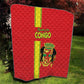 Republique du Congo Football Quilt Go Ba Diabulu ya Mbwaki Red Color - African Pride