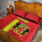 Republique du Congo Football Quilt Bed Set Go Ba Diabulu ya Mbwaki Red Color - African Pride