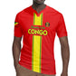 Custom Republique du Congo Football Rugby Jersey Go Ba Diabulu ya Mbwaki Red Color - African Pride