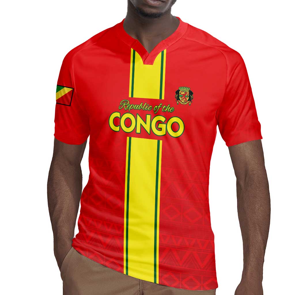 Custom Republique du Congo Football Rugby Jersey Go Ba Diabulu ya Mbwaki Red Color - African Pride