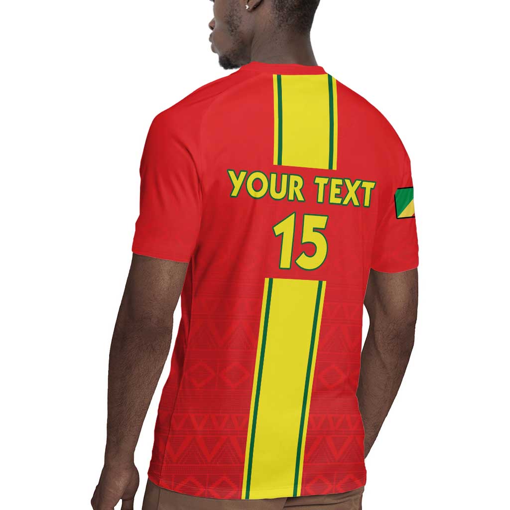 Custom Republique du Congo Football Rugby Jersey Go Ba Diabulu ya Mbwaki Red Color - African Pride