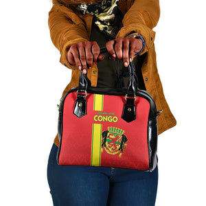 Republique du Congo Football Shoulder Handbag Go Ba Diabulu ya Mbwaki Red Color - African Pride