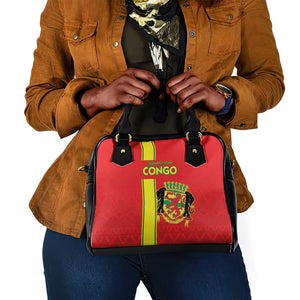 Republique du Congo Football Shoulder Handbag Go Ba Diabulu ya Mbwaki Red Color - African Pride