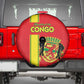 Republique du Congo Football Spare Tire Cover Go Ba Diabulu ya Mbwaki Red Color - African Pride