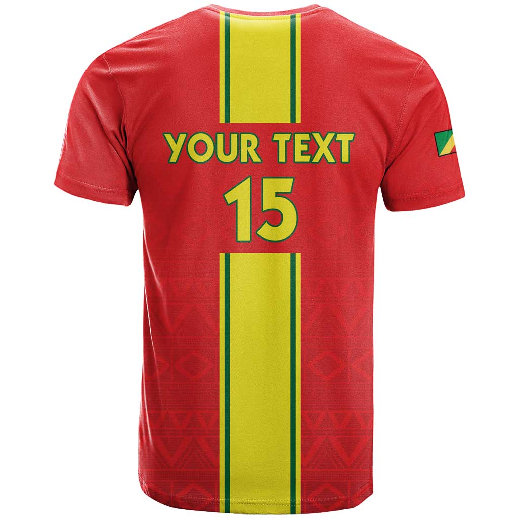 Custom Republique du Congo Football T shirt Go Ba Diabulu ya Mbwaki Red Color - African Pride