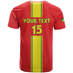 Custom Republique du Congo Football T shirt Go Ba Diabulu ya Mbwaki Red Color - African Pride
