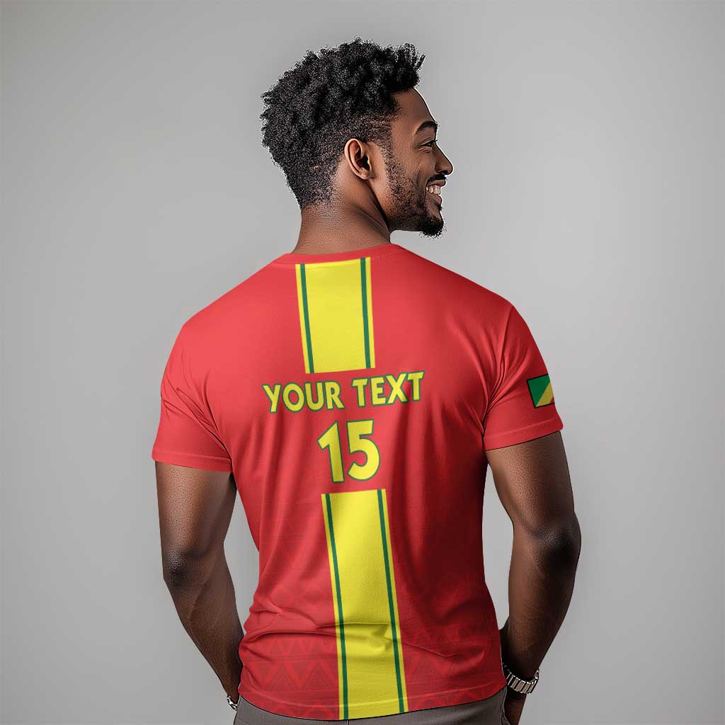 Custom Republique du Congo Football T shirt Go Ba Diabulu ya Mbwaki Red Color - African Pride