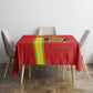 Republique du Congo Football Tablecloth Go Ba Diabulu ya Mbwaki Red Color - African Pride