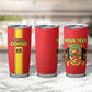 Custom Republique du Congo Football Tumbler Cup Go Ba Diabulu ya Mbwaki Red Color - African Pride