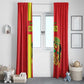 Republique du Congo Football Window Curtain Go Ba Diabulu ya Mbwaki Red Color - African Pride