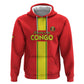 Custom Republique du Congo Football Zip Hoodie Go Ba Diabulu ya Mbwaki Red Color - African Pride