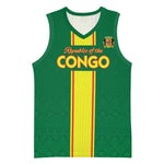 Custom Republique du Congo Football Basketball Jersey Go Ba Diabulu ya Mbwaki Green Color - African Pride