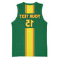 Custom Republique du Congo Football Basketball Jersey Go Ba Diabulu ya Mbwaki Green Color - African Pride