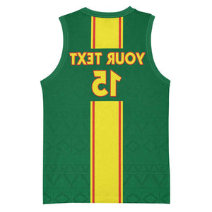 Custom Republique du Congo Football Basketball Jersey Go Ba Diabulu ya Mbwaki Green Color - African Pride