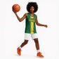 Custom Republique du Congo Football Basketball Jersey Go Ba Diabulu ya Mbwaki Green Color - African Pride