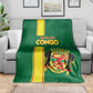 Republique du Congo Football Blanket Go Ba Diabulu ya Mbwaki Green Color - African Pride