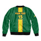 Custom Republique du Congo Football Bomber Jacket Go Ba Diabulu ya Mbwaki Green Color - African Pride