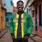Custom Republique du Congo Football Bomber Jacket Go Ba Diabulu ya Mbwaki Green Color - African Pride