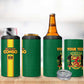 Custom Republique du Congo Football 4 in 1 Can Cooler Tumbler Go Ba Diabulu ya Mbwaki Green Color - African Pride