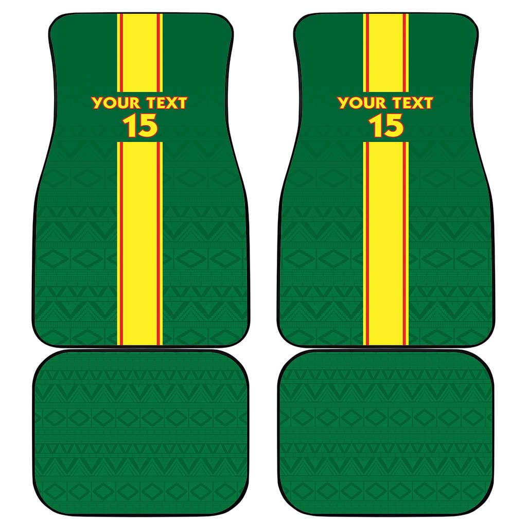 Republique du Congo Football Car Mats Go Ba Diabulu ya Mbwaki Green Color - African Pride