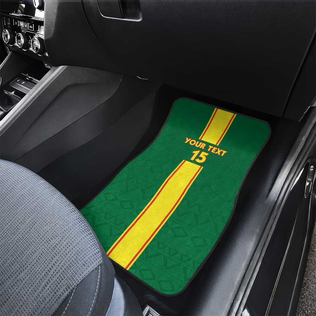 Republique du Congo Football Car Mats Go Ba Diabulu ya Mbwaki Green Color - African Pride