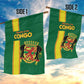 Republique du Congo Football Garden Flag Go Ba Diabulu ya Mbwaki Green Color - African Pride