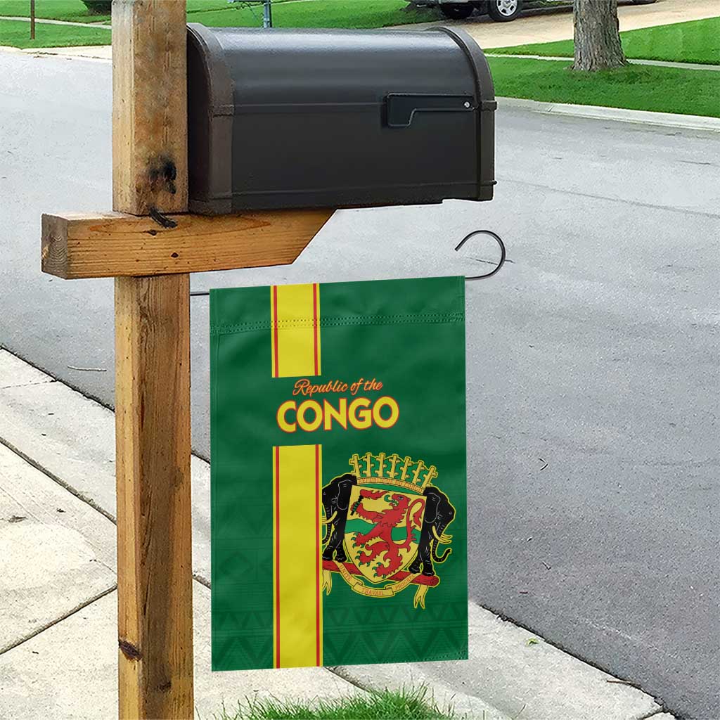 Republique du Congo Football Garden Flag Go Ba Diabulu ya Mbwaki Green Color - African Pride