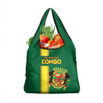 Republique du Congo Football Grocery Bag Go Ba Diabulu ya Mbwaki Green Color - African Pride