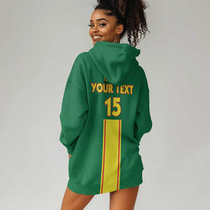 Custom Republique du Congo Football Hoodie Dress Go Ba Diabulu ya Mbwaki Green Color - African Pride