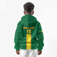 Custom Republique du Congo Football Kid Hoodie Go Ba Diabulu ya Mbwaki Green Color - African Pride