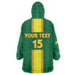 Custom Republique du Congo Football Kid Wearable Blanket Hoodie Go Ba Diabulu ya Mbwaki Green Color - African Pride