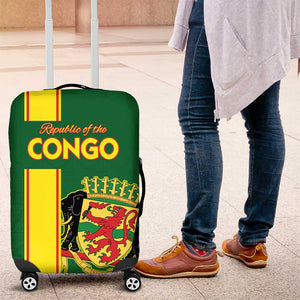 Republique du Congo Football Luggage Cover Go Ba Diabulu ya Mbwaki Green Color - African Pride