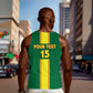 Custom Republique du Congo Football Men Tank Top Go Ba Diabulu ya Mbwaki Green Color - African Pride