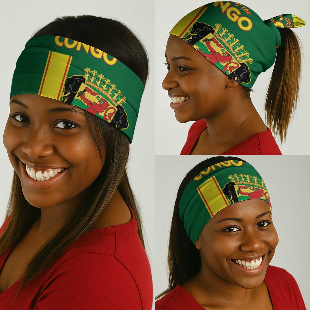 Republique du Congo Football Neck Gaiter Go Ba Diabulu ya Mbwaki Green Color LT15