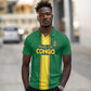 Custom Republique du Congo Football Polo Shirt Go Ba Diabulu ya Mbwaki Green Color - African Pride
