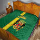 Republique du Congo Football Quilt Go Ba Diabulu ya Mbwaki Green Color - African Pride