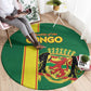 Republique du Congo Football Round Carpet Go Ba Diabulu ya Mbwaki Green Color - African Pride
