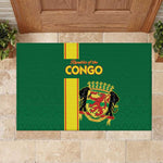 Republique du Congo Football Rubber Doormat Go Ba Diabulu ya Mbwaki Green Color - African Pride
