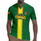 Custom Republique du Congo Football Rugby Jersey Go Ba Diabulu ya Mbwaki Green Color - African Pride