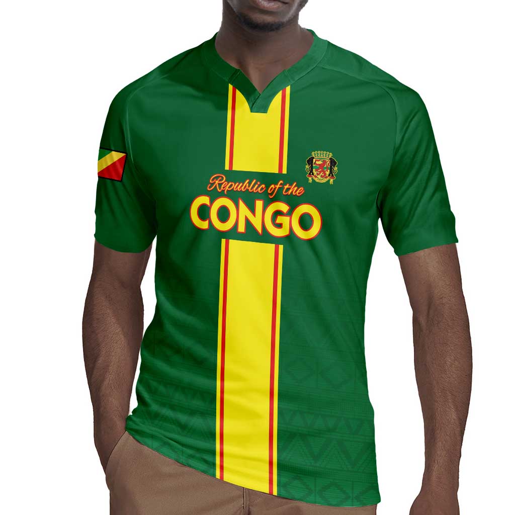 Custom Republique du Congo Football Rugby Jersey Go Ba Diabulu ya Mbwaki Green Color - African Pride