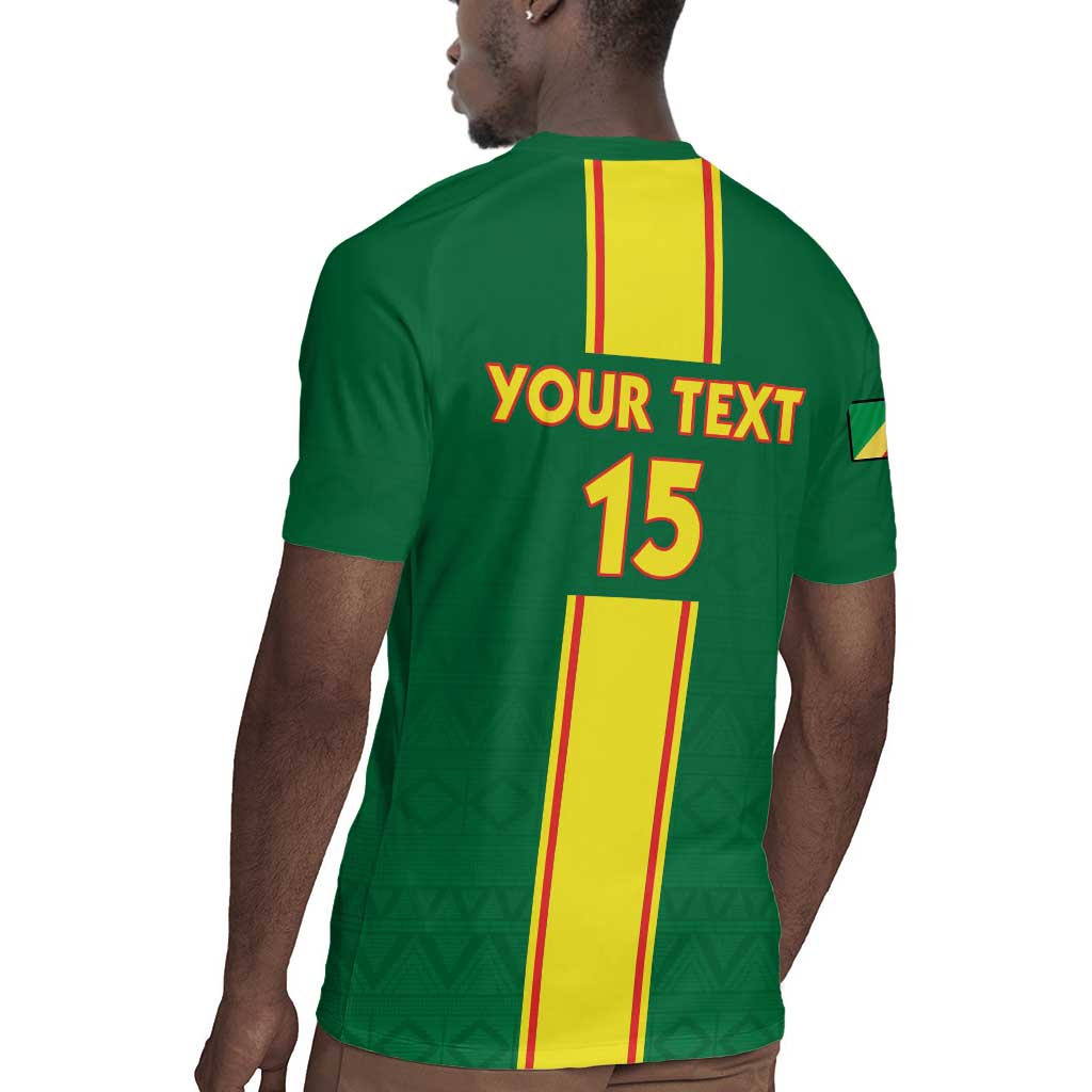 Custom Republique du Congo Football Rugby Jersey Go Ba Diabulu ya Mbwaki Green Color - African Pride