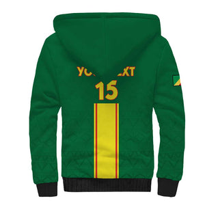 Custom Republique du Congo Football Sherpa Hoodie Go Ba Diabulu ya Mbwaki Green Color - African Pride