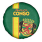 Republique du Congo Football Spare Tire Cover Go Ba Diabulu ya Mbwaki Green Color - African Pride