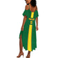 Custom Republique du Congo Football Summer Maxi Dress Go Ba Diabulu ya Mbwaki Green Color - African Pride